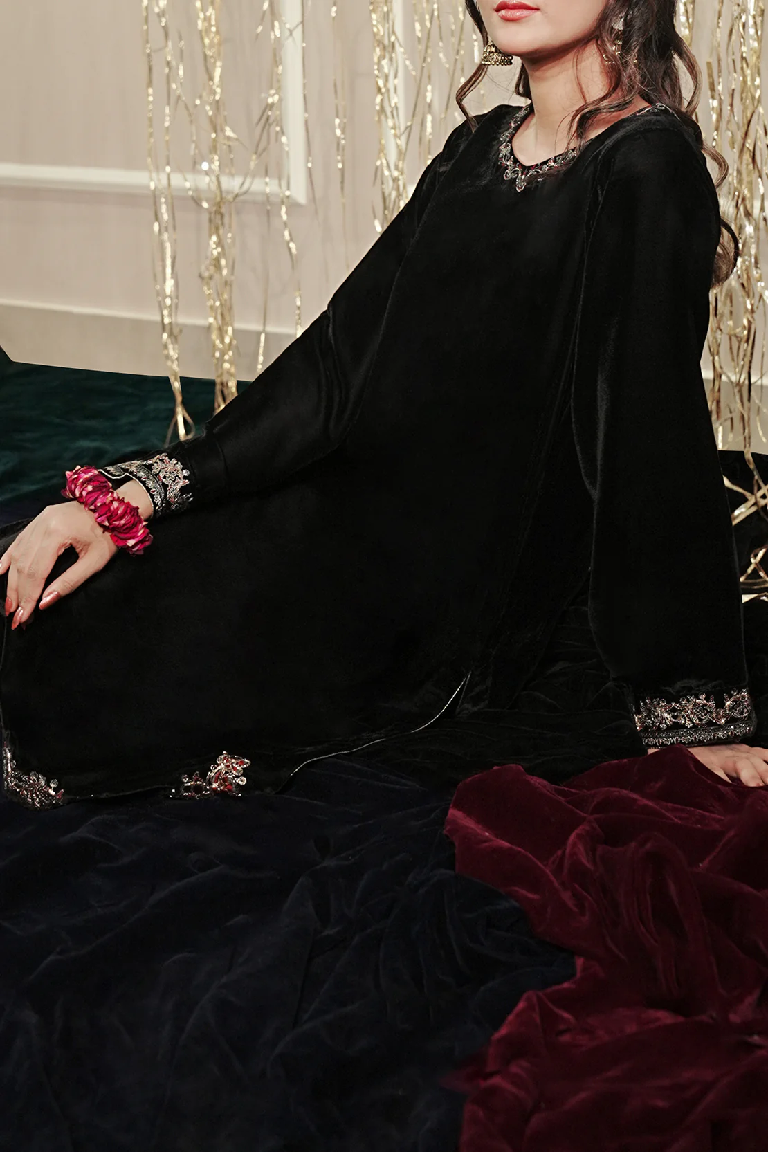 Stitched Velvet Shirt - Image 4