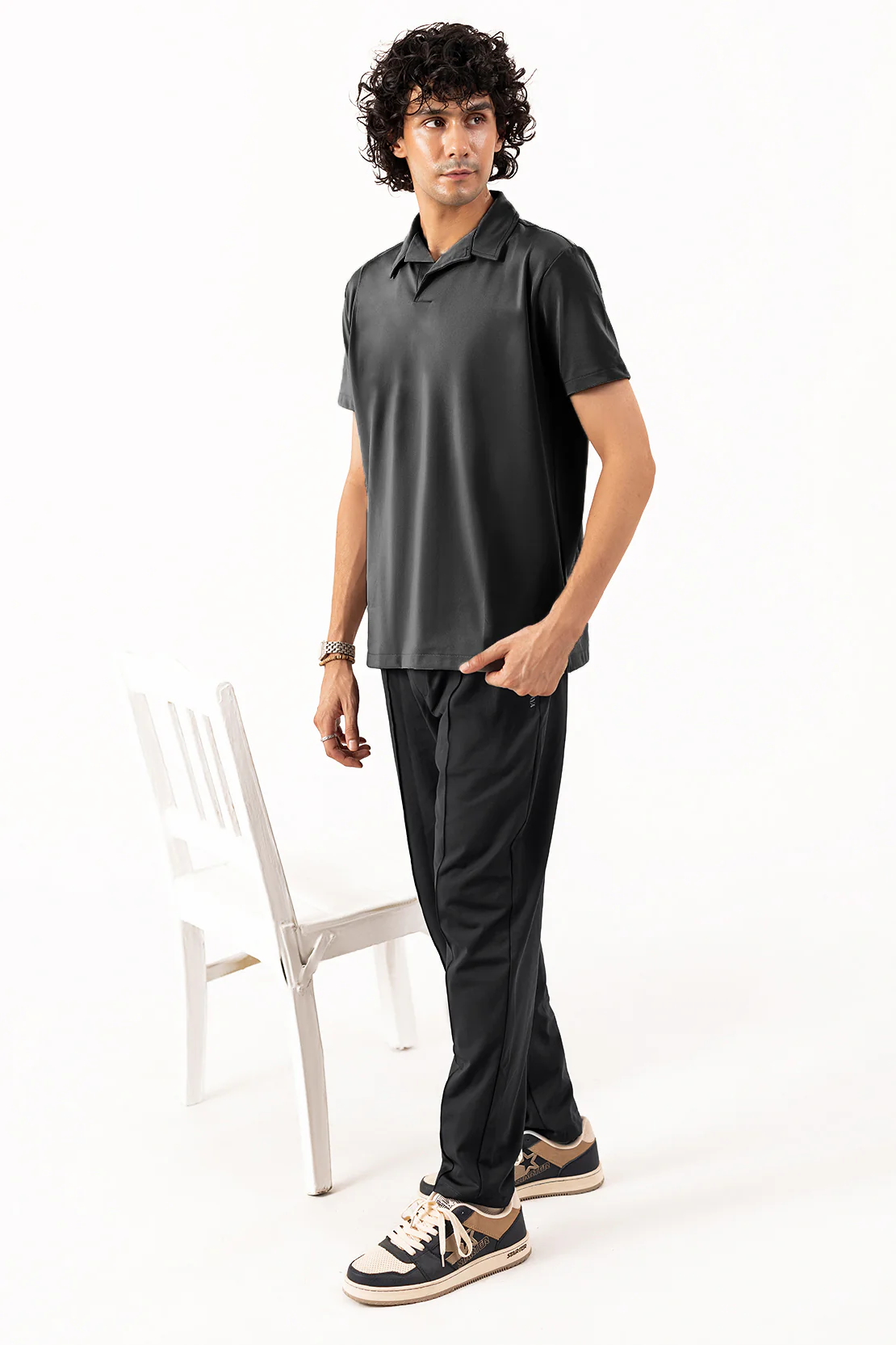 Structured Polo Collar Tee Shirt - Image 5