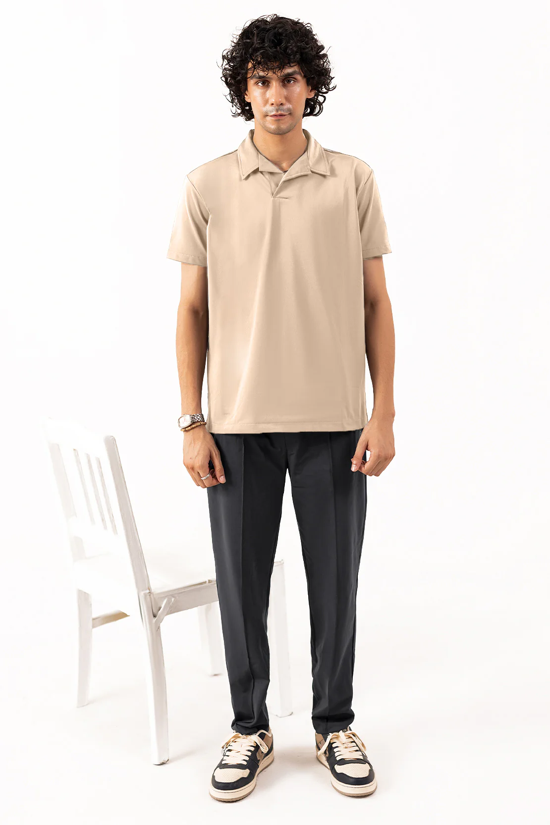 Structured Polo Collar Tee Shirt - Image 3
