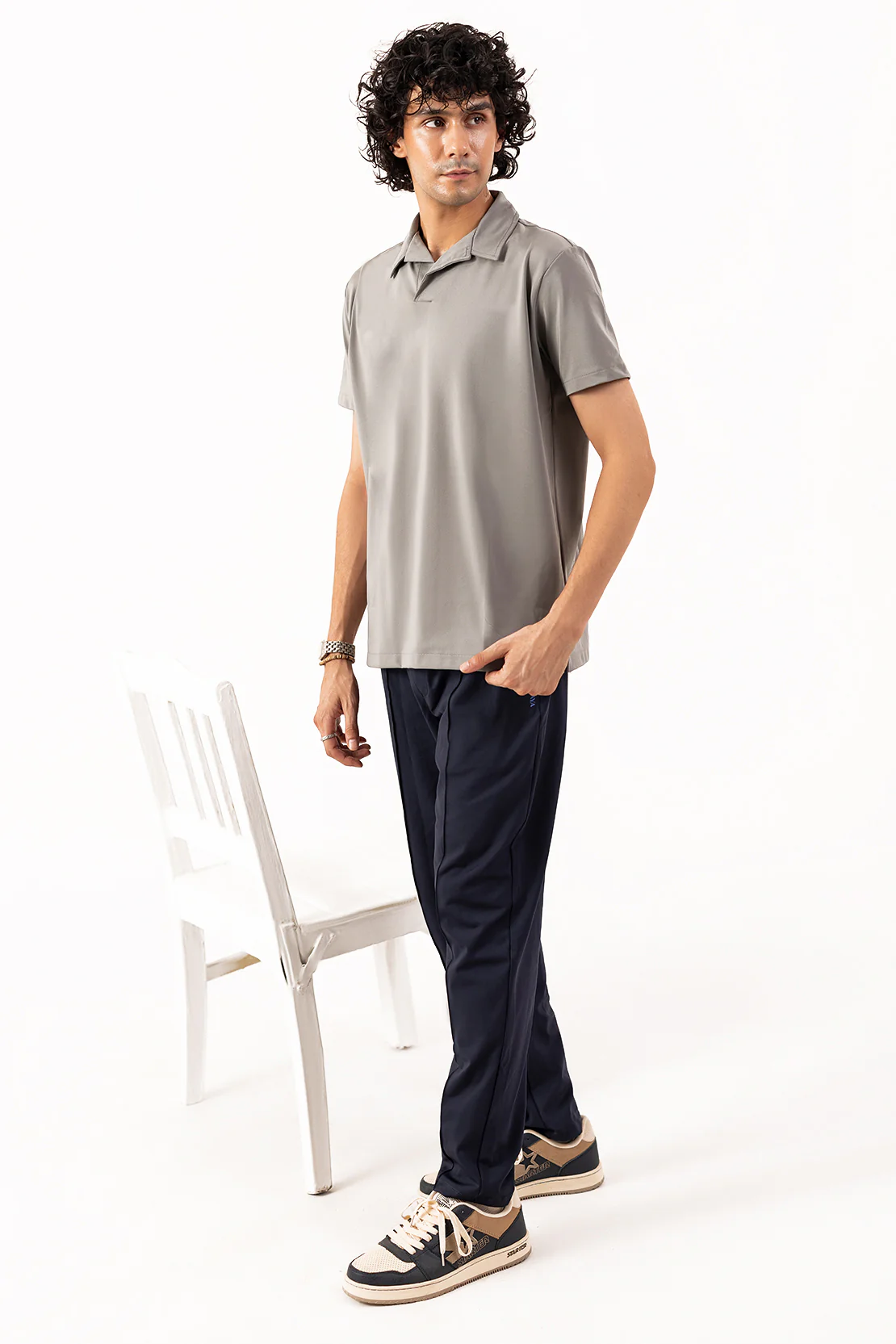 Structured Polo Collar Tee Shirt - Image 3
