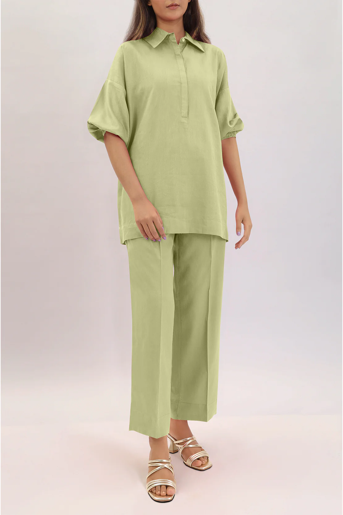 Unstitched Cotton Dyed Trouser Fabric - Image 3