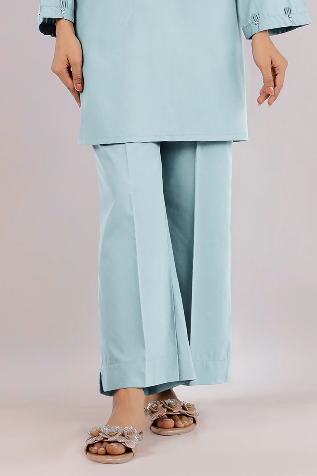 Unstitched Cotton Dyed Trouser Fabric - Image 2