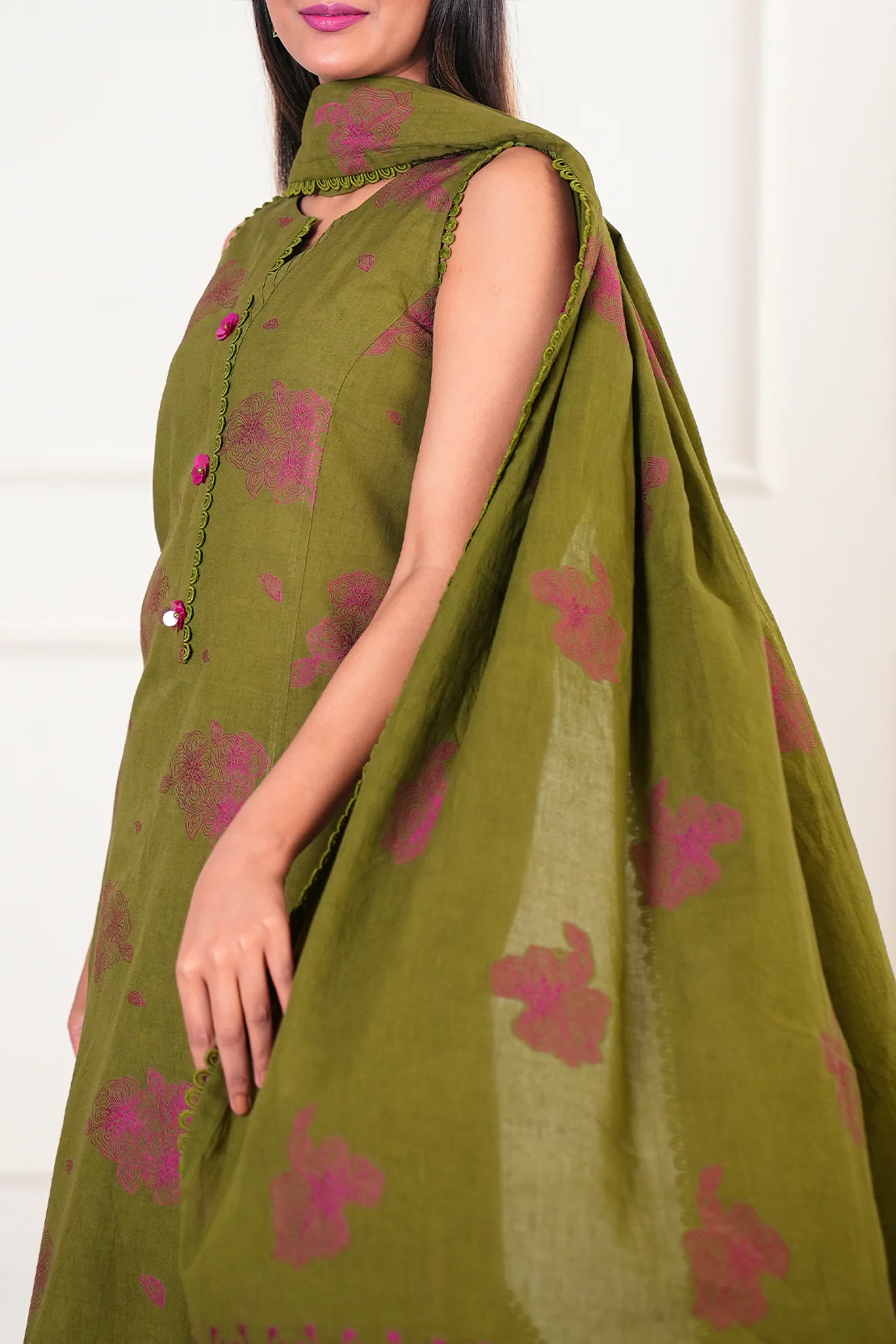 Unstitched Cotton Jacquard 3 Piece - Image 2