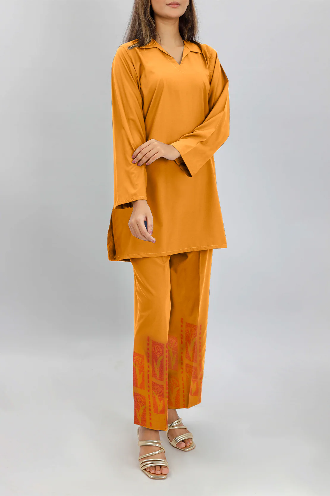 Unstitched Cotton Jacquard Dyed Trouser Fabric - Image 3