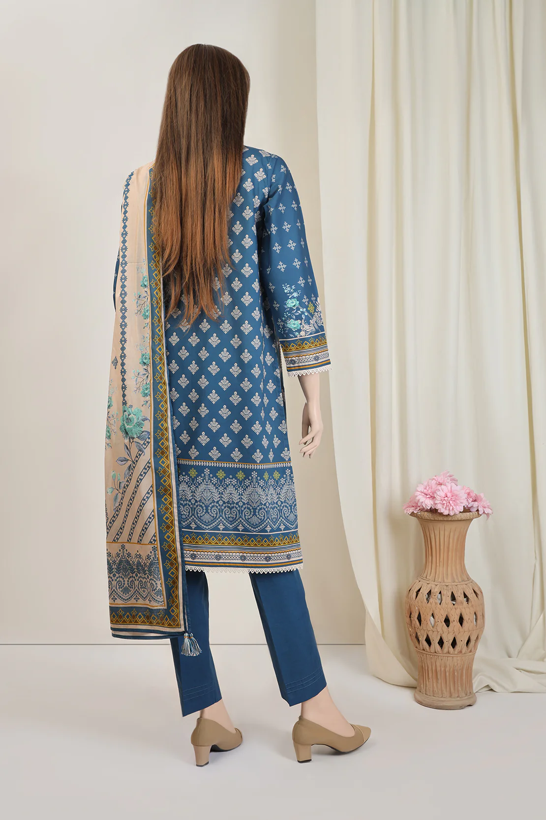 Unstitched Cotton Plain Trouser Fabric - Image 3