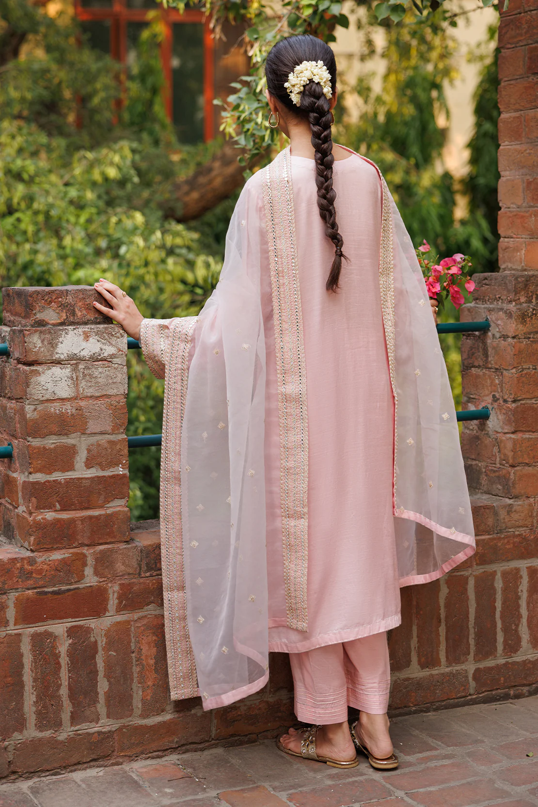 Unstitched Embroidered Raw Silk 3 Piece - Image 5