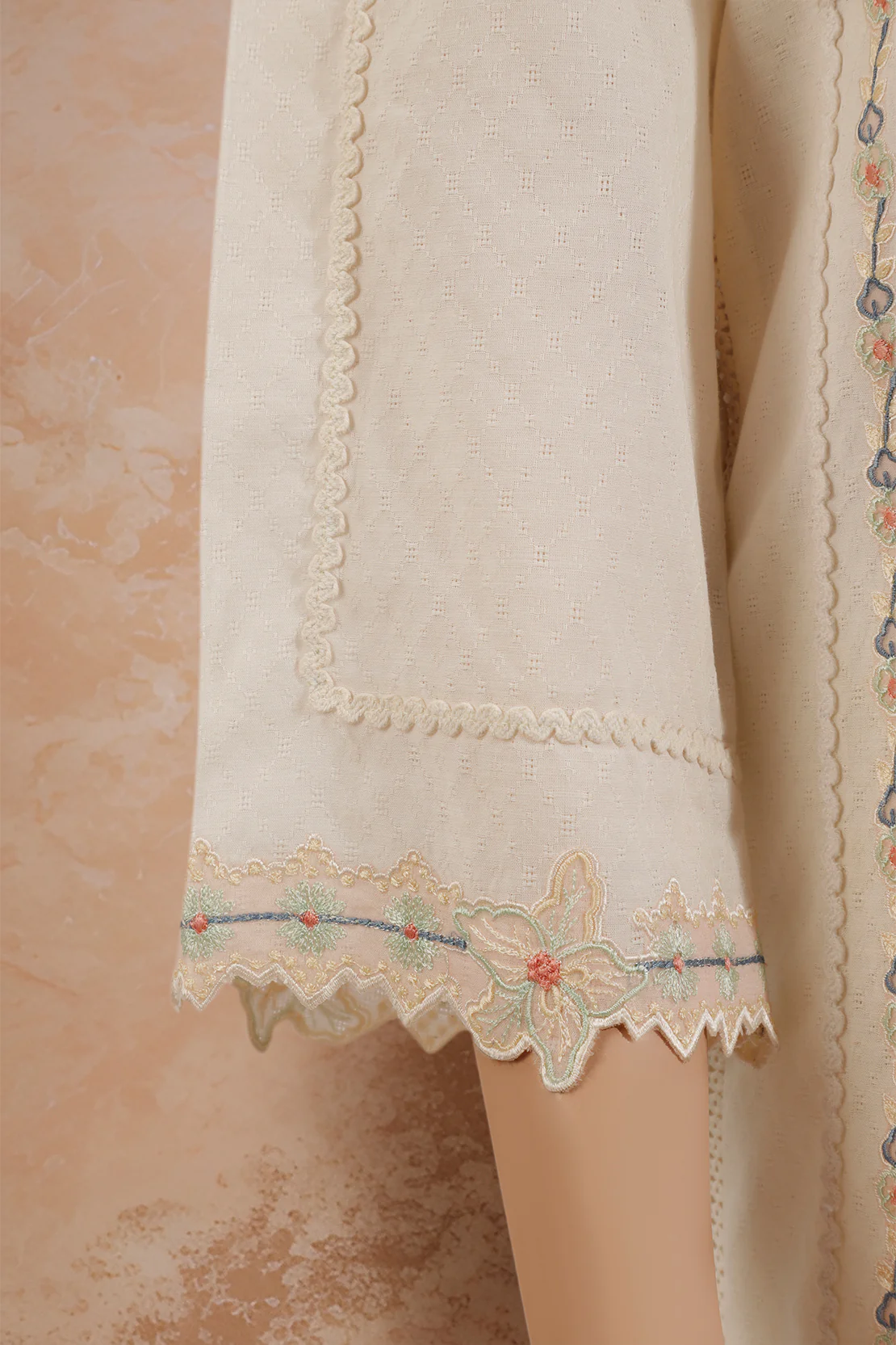 Unstitched Embroidered Self Jacquard 3 Piece - Image 6