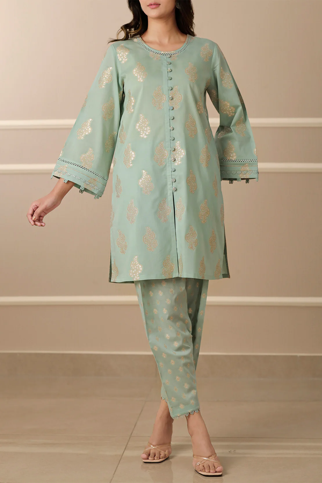 Unstitched Jacquard Cotton 2 Piece (Shirt/Trouser) - Image 3