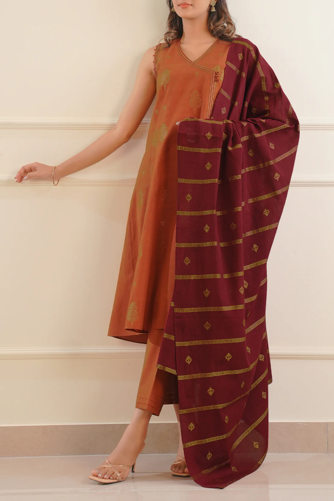 Unstitched Jacquard Cotton 2 Piece (Shirt/Trouser) - Image 3