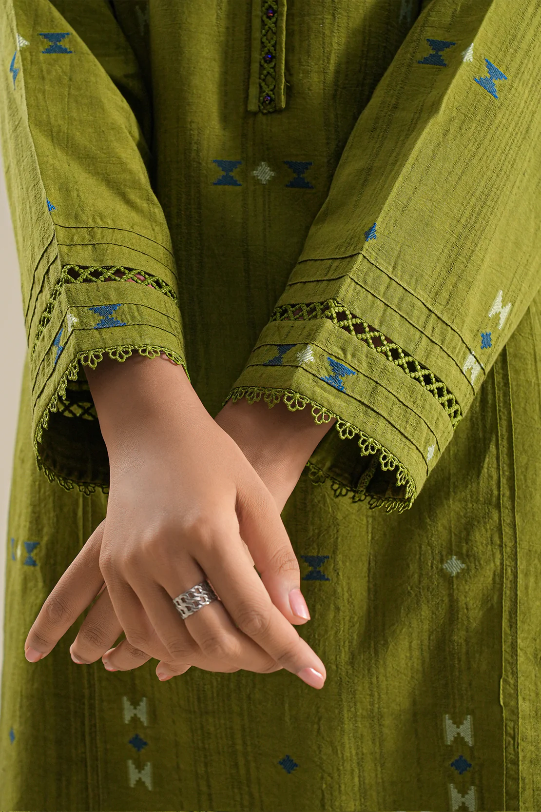 Unstitched Jacquard Cotton 2 Piece (Shirt/Trouser) - Image 6