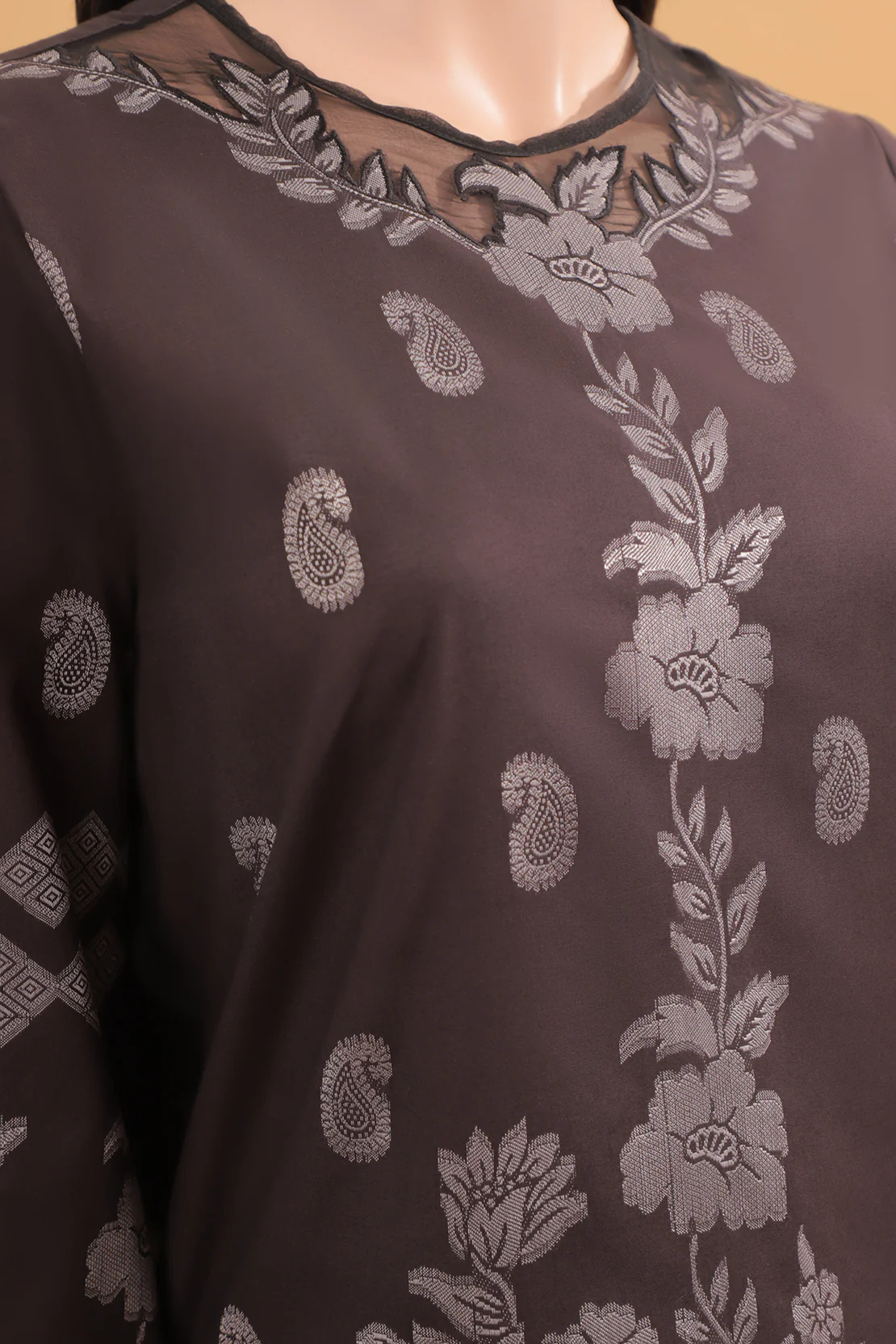 Unstitched Jacquard Cotton 3 Piece - Image 3