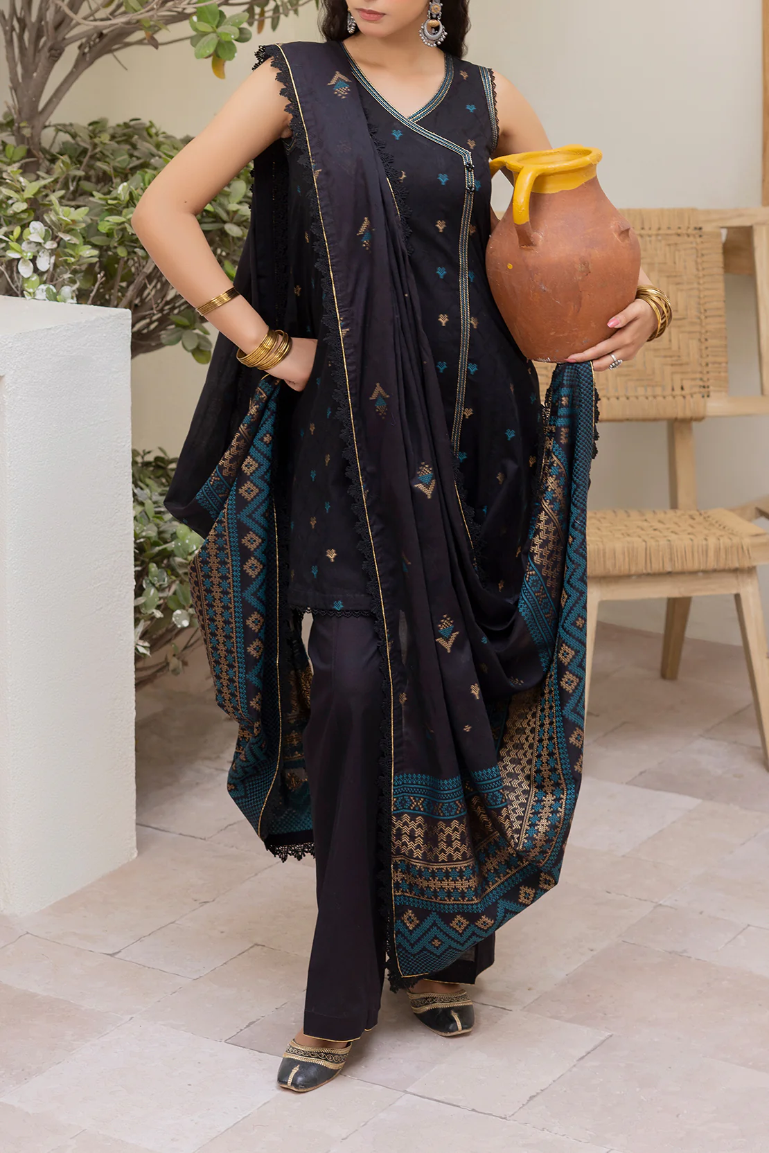 Unstitched Jacquard Cotton 3 Piece - Image 3