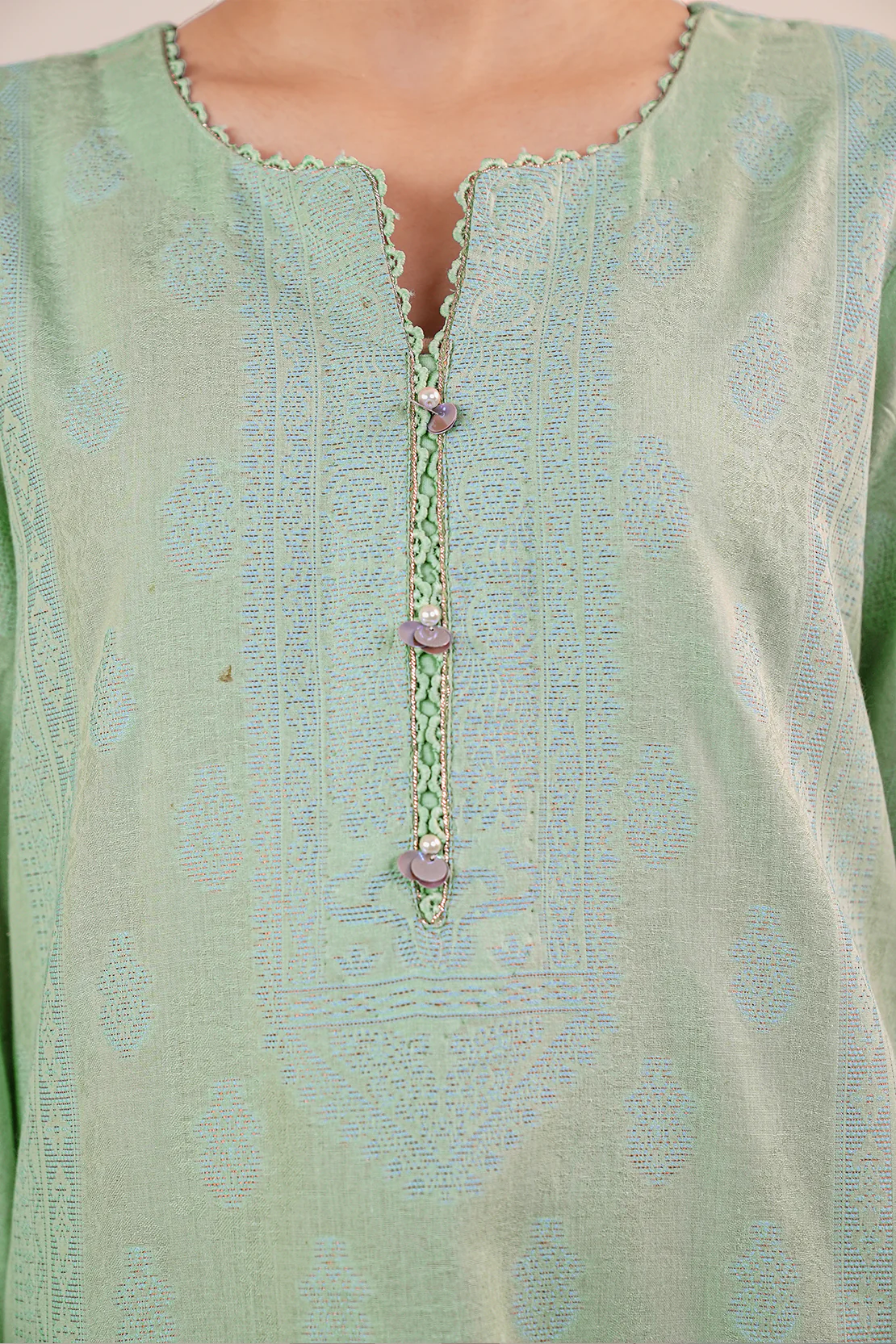 Unstitched Jacquard Cotton 3 Piece - Image 7