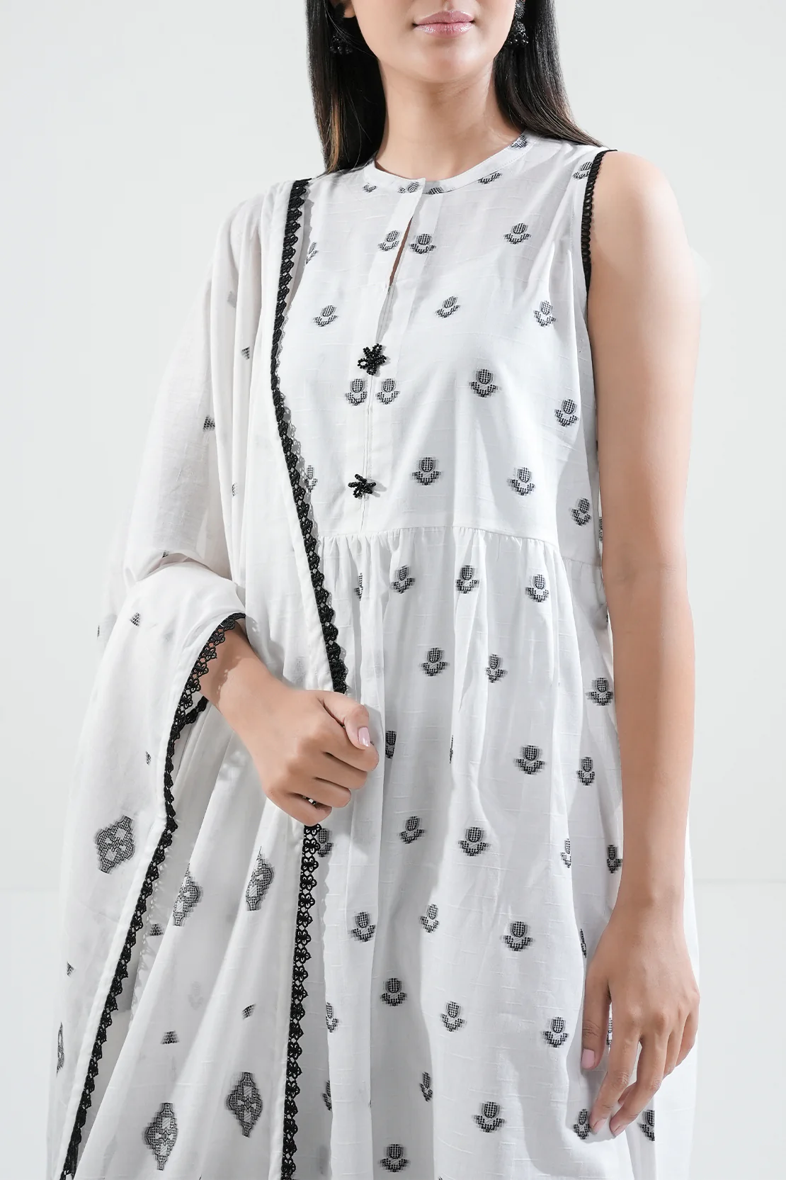 Unstitched Jacquard Cotton 3 Piece - Image 3