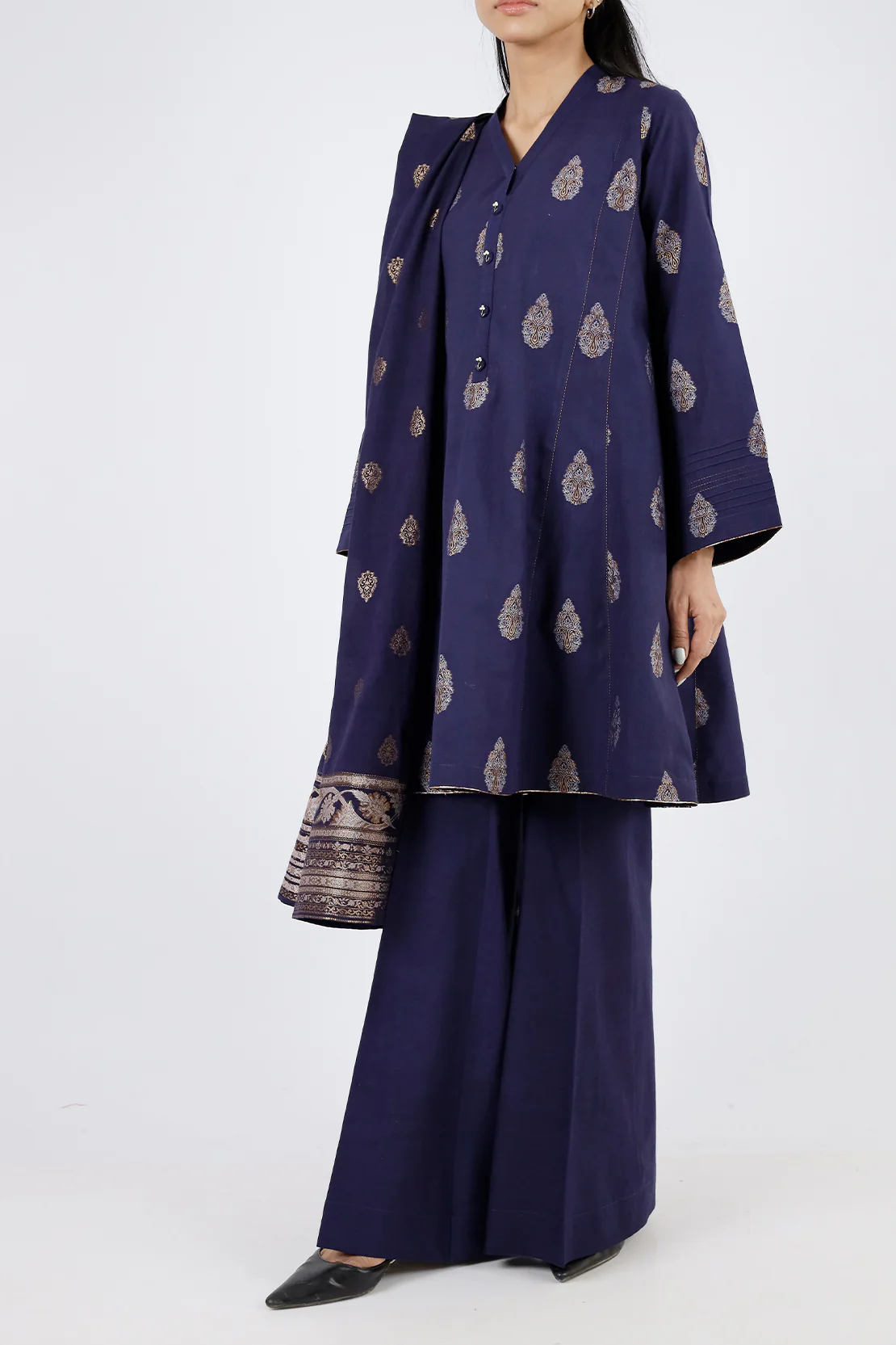 Unstitched Jacquard Cotton 3 Piece - Image 3