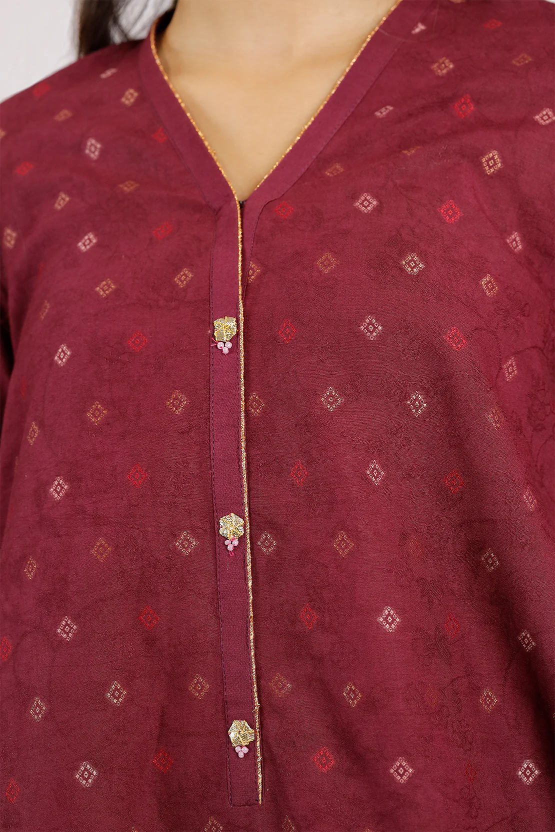 Unstitched Jacquard Cotton 3 Piece - Image 5