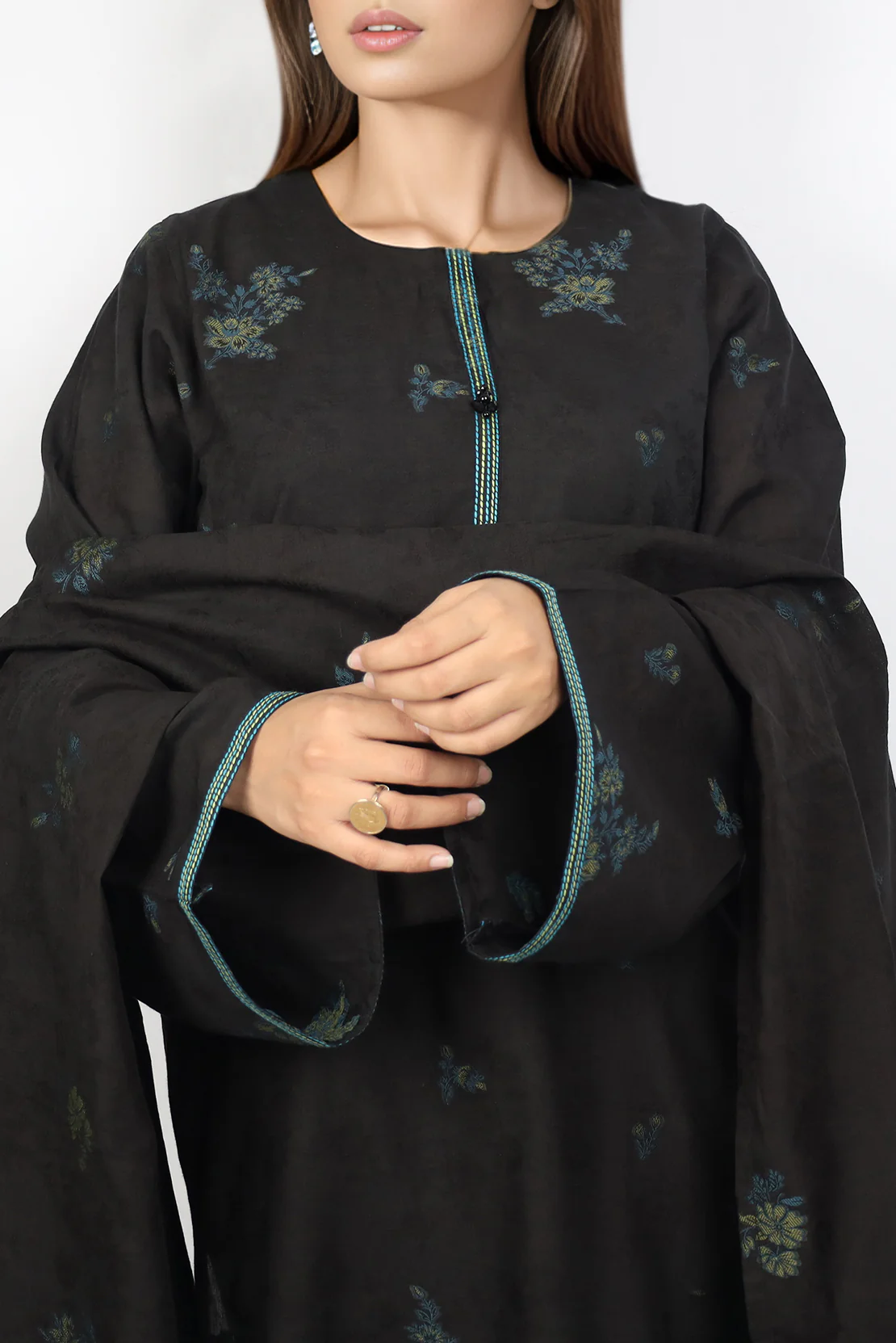 Unstitched Jacquard Cotton 3 Piece - Image 2