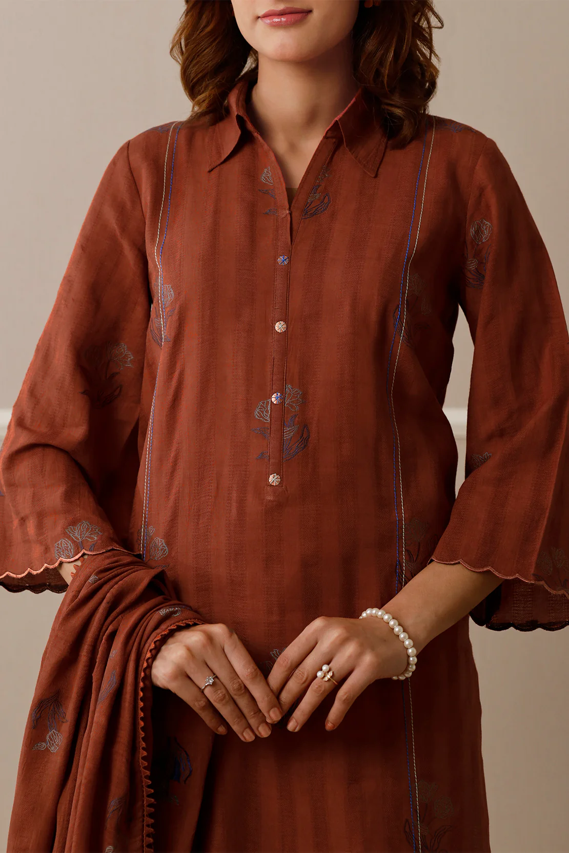 Unstitched Jacquard Cotton 3 Piece - Image 6