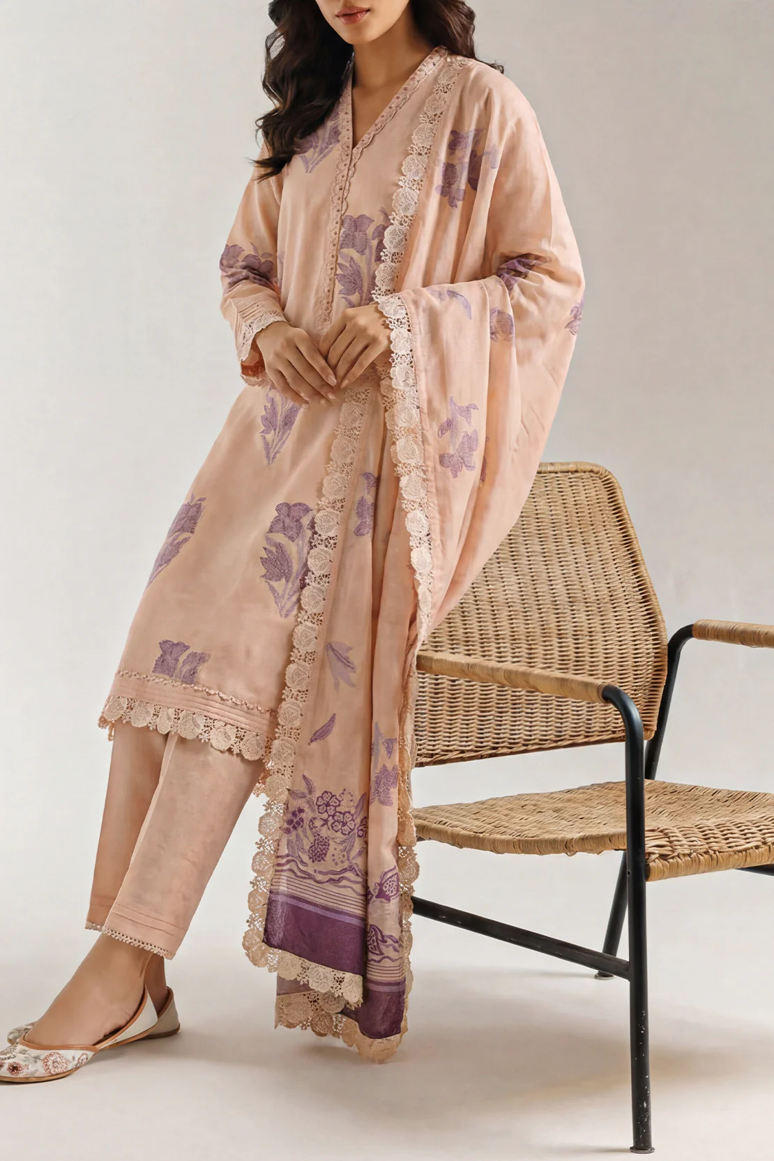 Unstitched Jacquard Cotton 3 Piece - Image 2