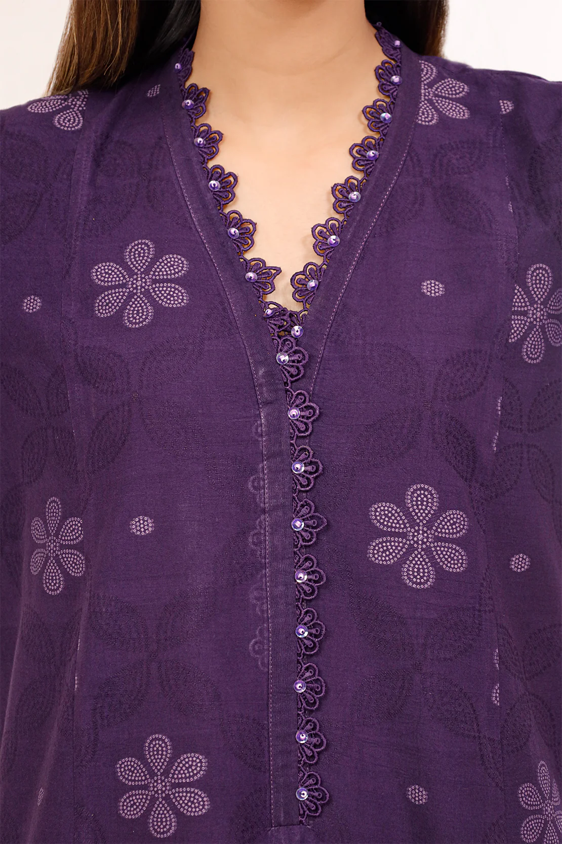 Unstitched Jacquard Cotton 3 Piece - Image 3