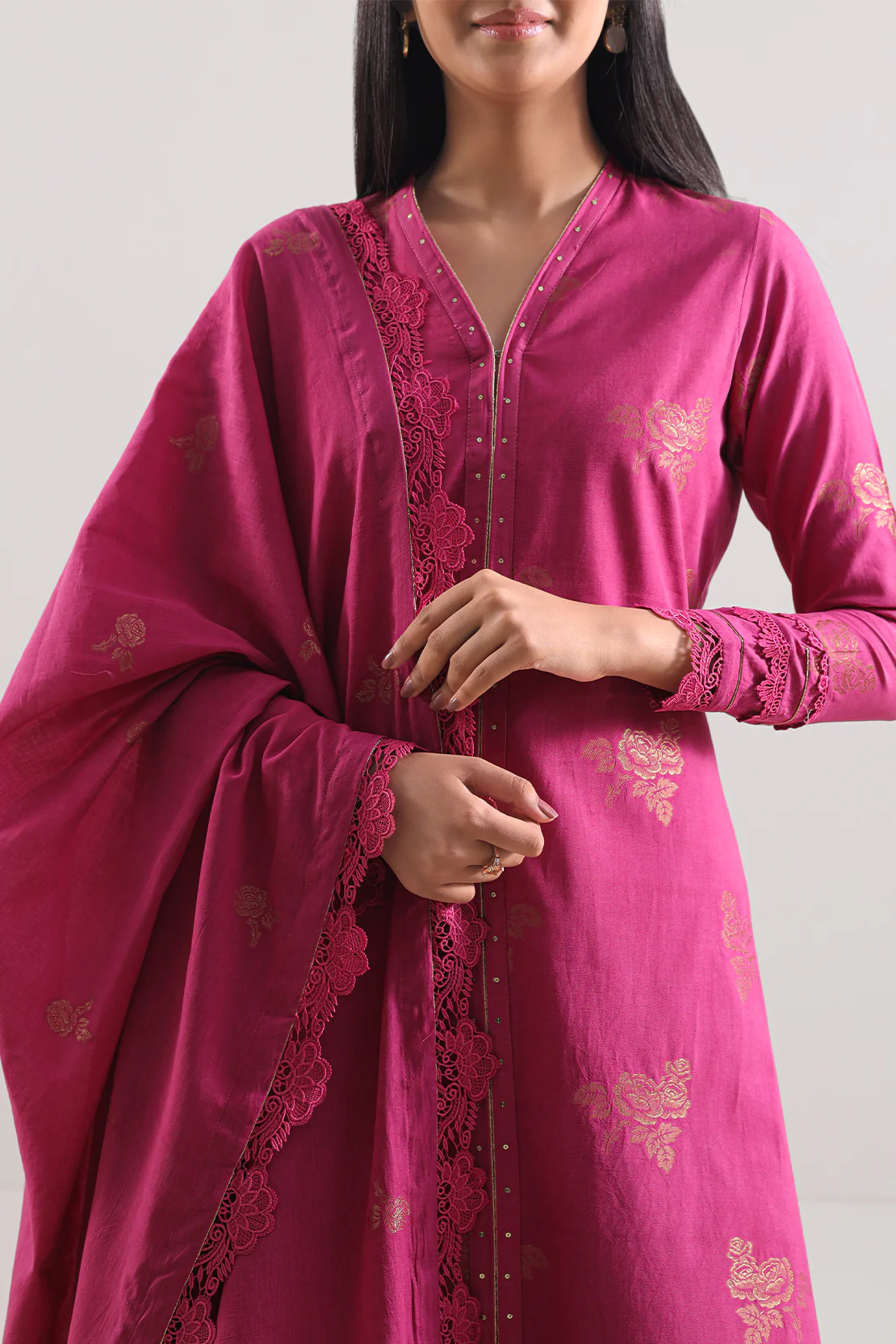 Unstitched Jacquard Cotton 3 Piece - Image 2