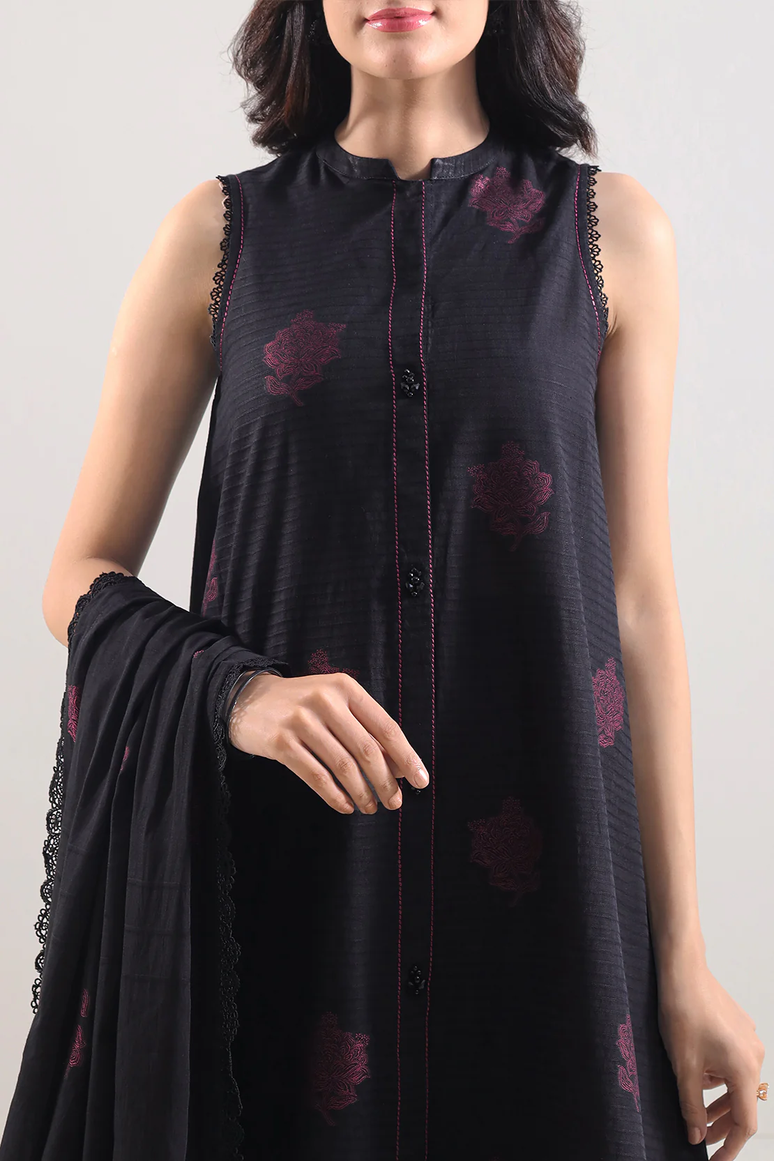 Unstitched Jacquard Cotton 3 Piece - Image 2