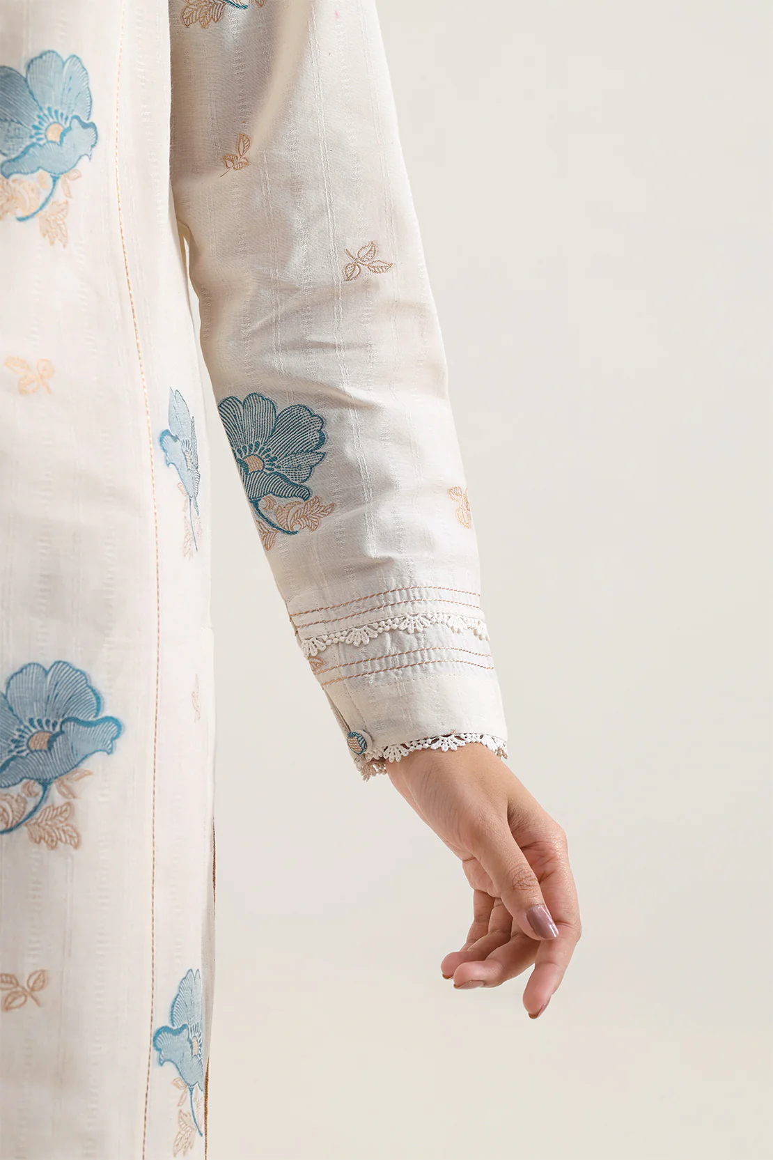 Unstitched Jacquard Cotton 3 Piece - Image 4