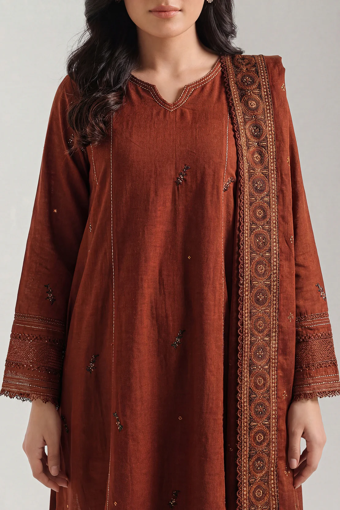Unstitched Jacquard Cotton 3 Piece - Image 3