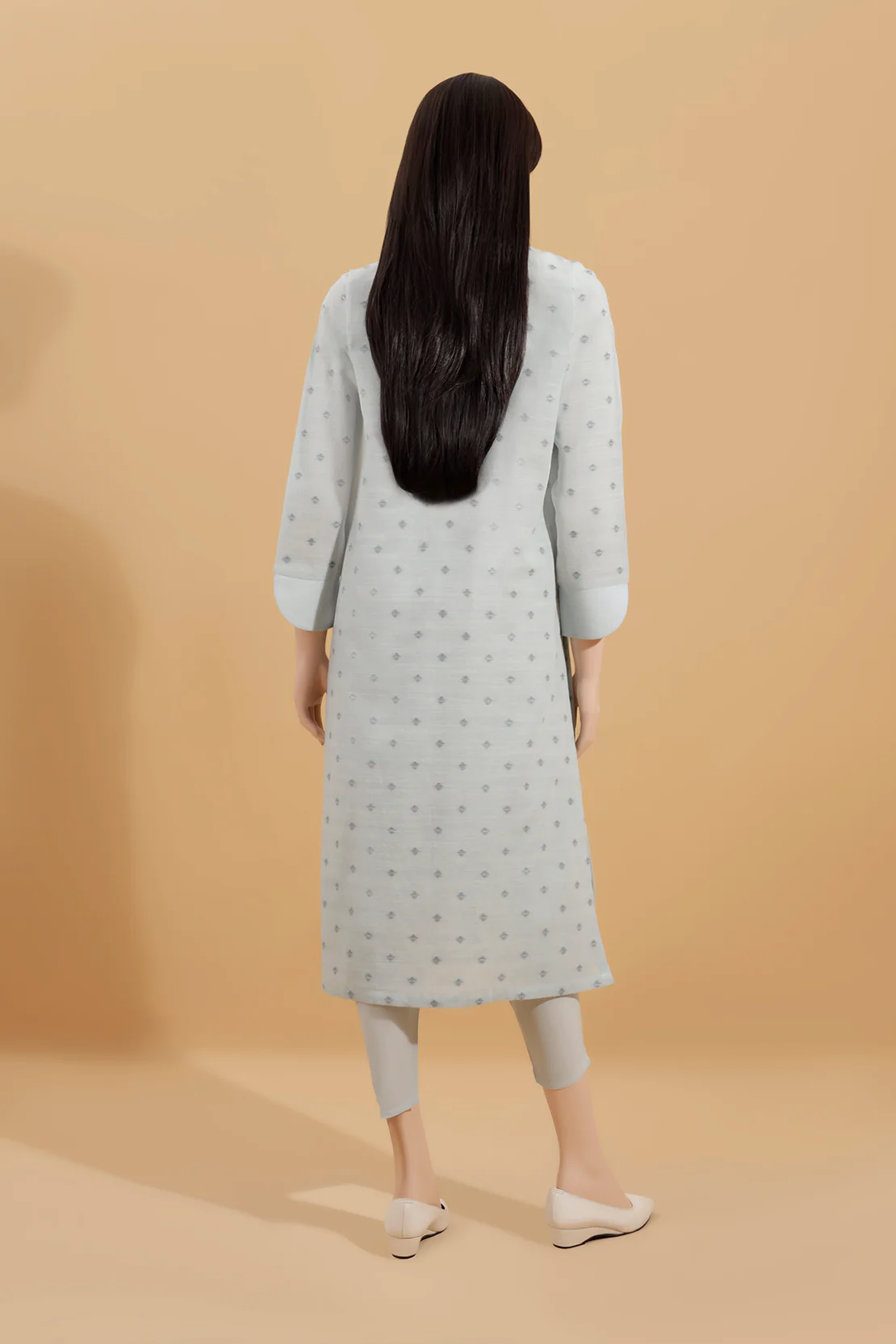 Unstitched Jacquard Cotton Shirt - Image 3