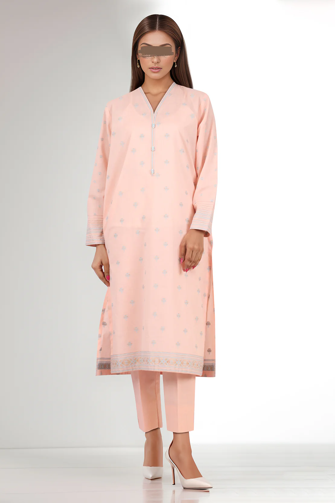 Unstitched Jacquard Cotton Shirt - Image 2