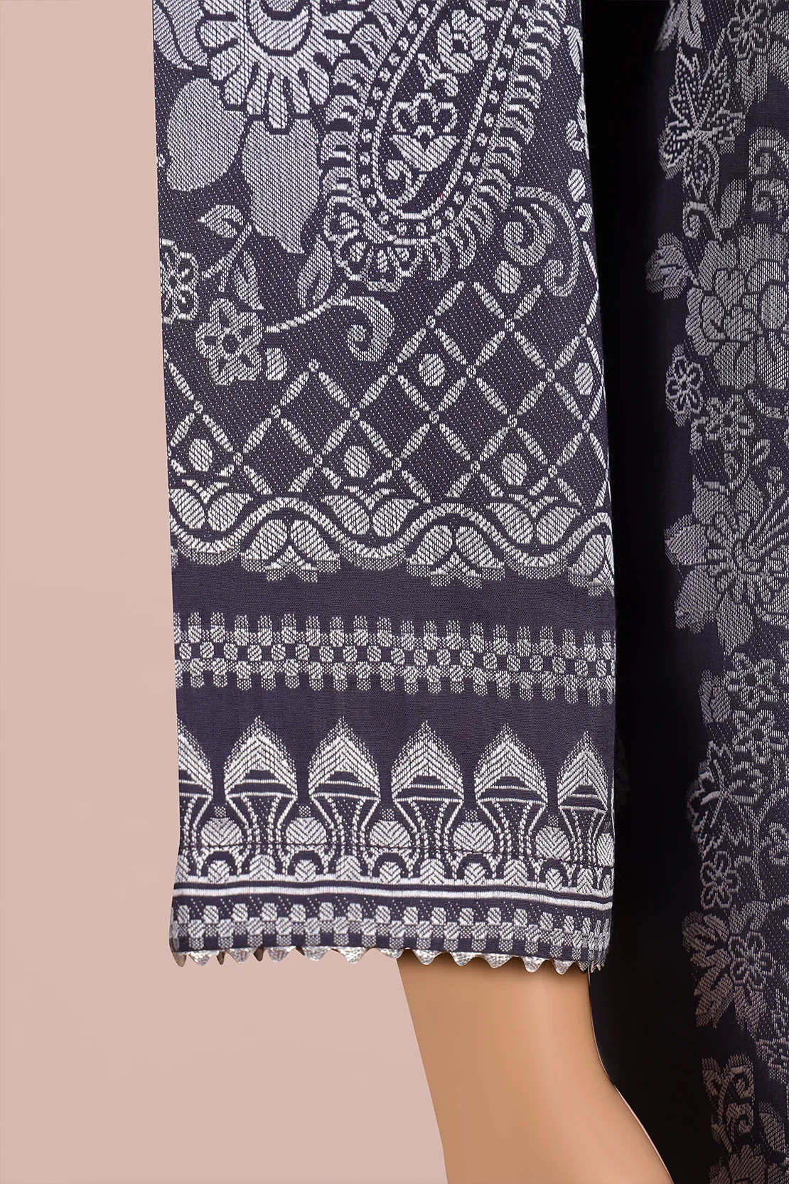 Unstitched Jacquard Cotton Shirt - Image 3