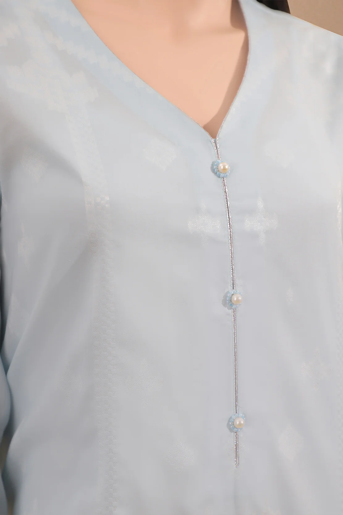 Unstitched Jacquard Cotton Shirt - Image 4