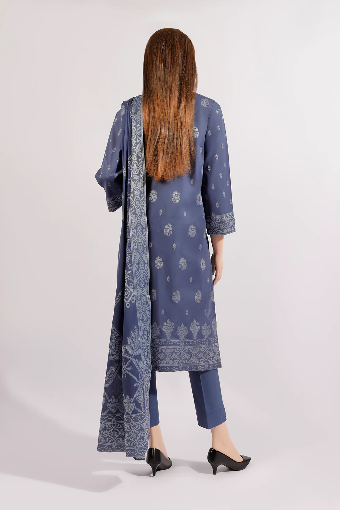 Unstitched Jacquard Cotton Shirt - Image 3
