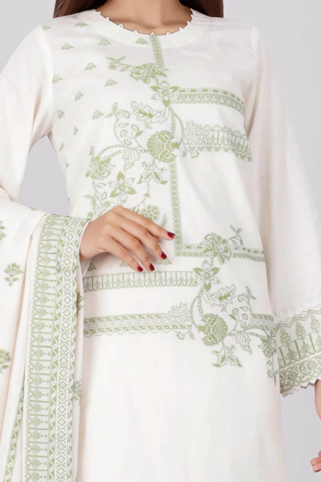 Unstitched Jacquard Cotton Shirt