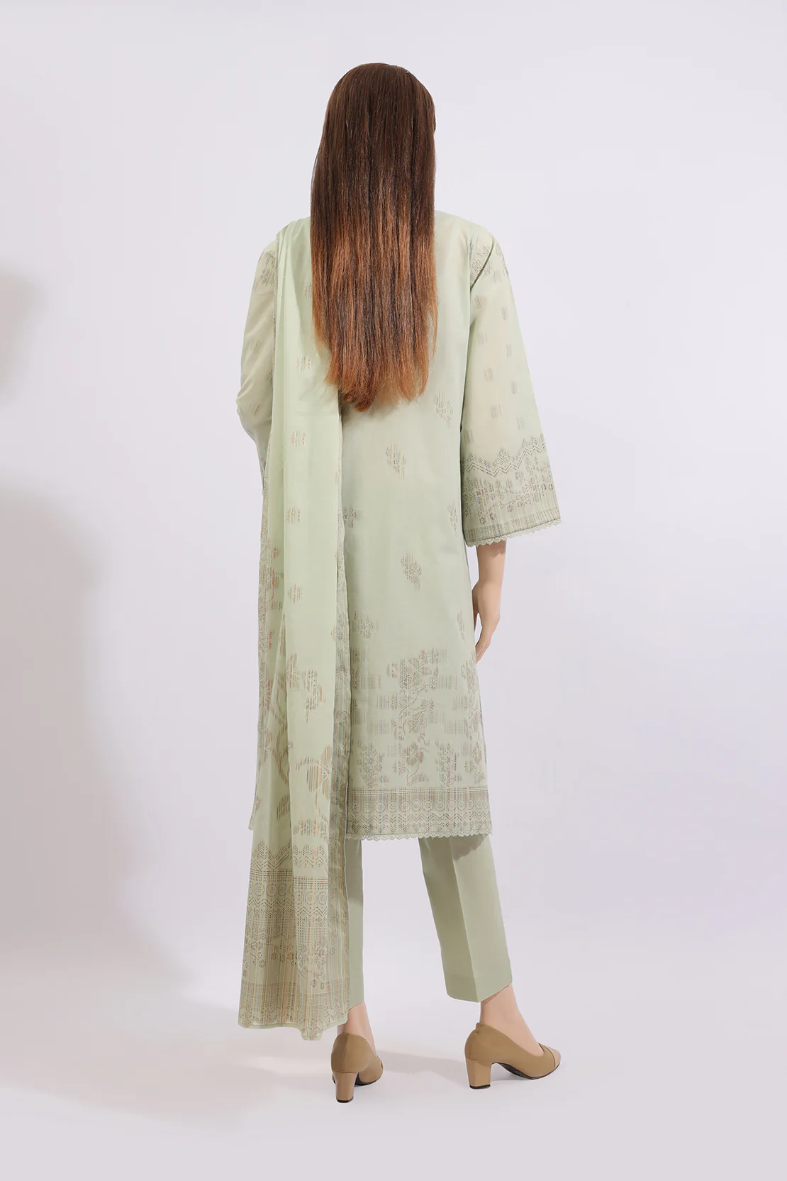 Unstitched Jacquard Cotton Shirt - Image 2