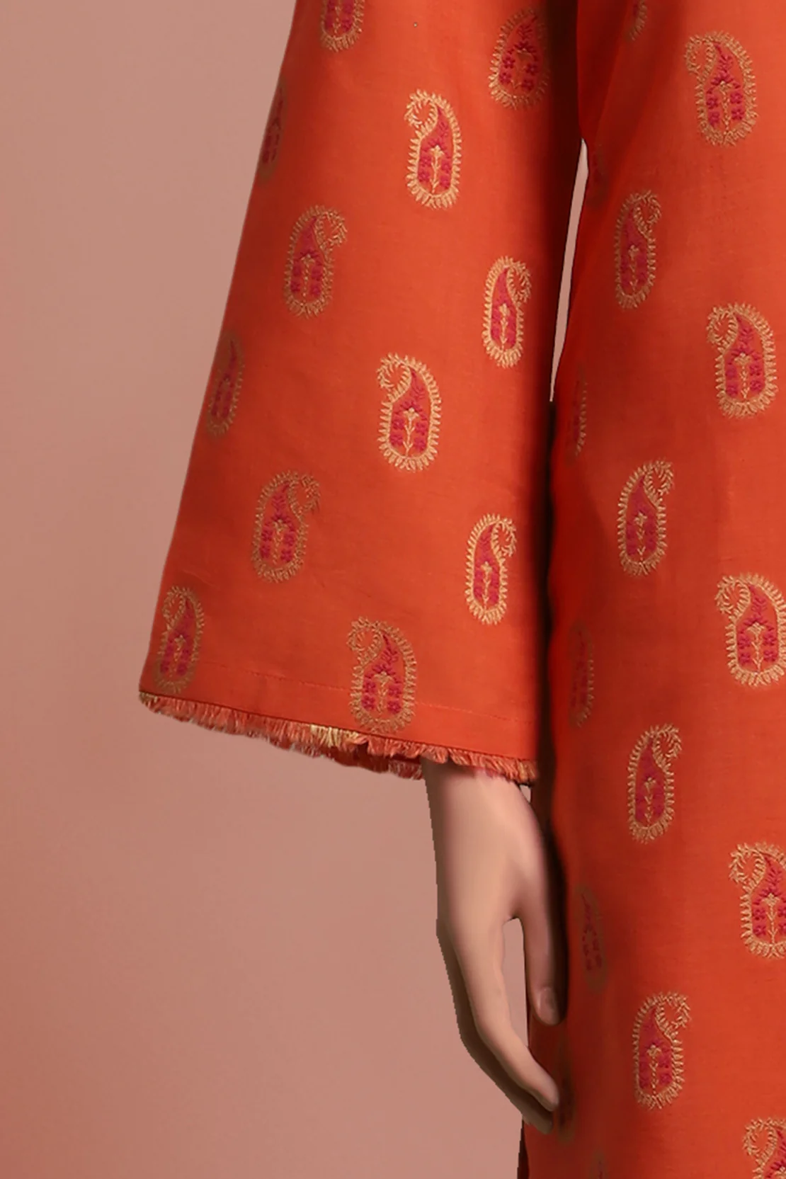 Unstitched Jacquard Cotton Shirt - Image 4