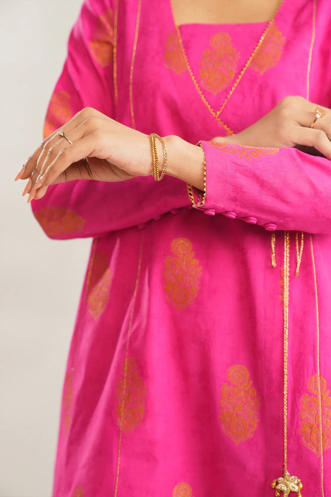 Unstitched Jacquard Cotton Shirt - Image 6