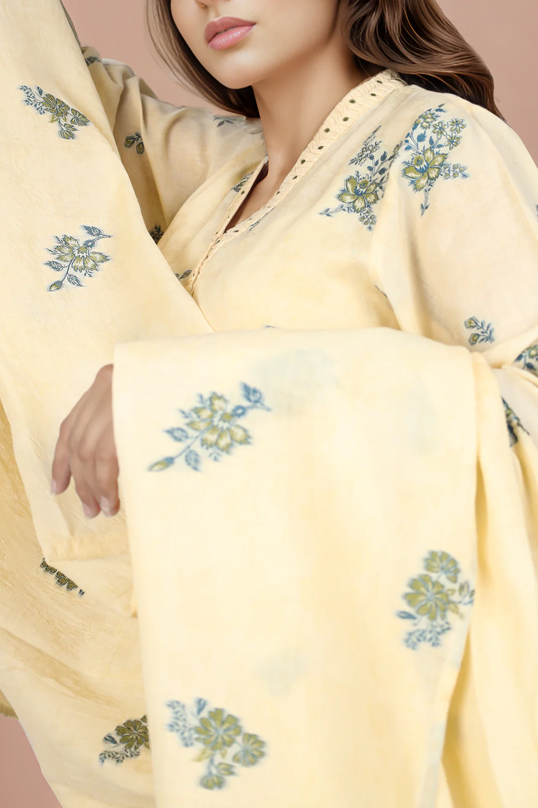 Unstitched Jacquard Cotton Shirt - Image 3