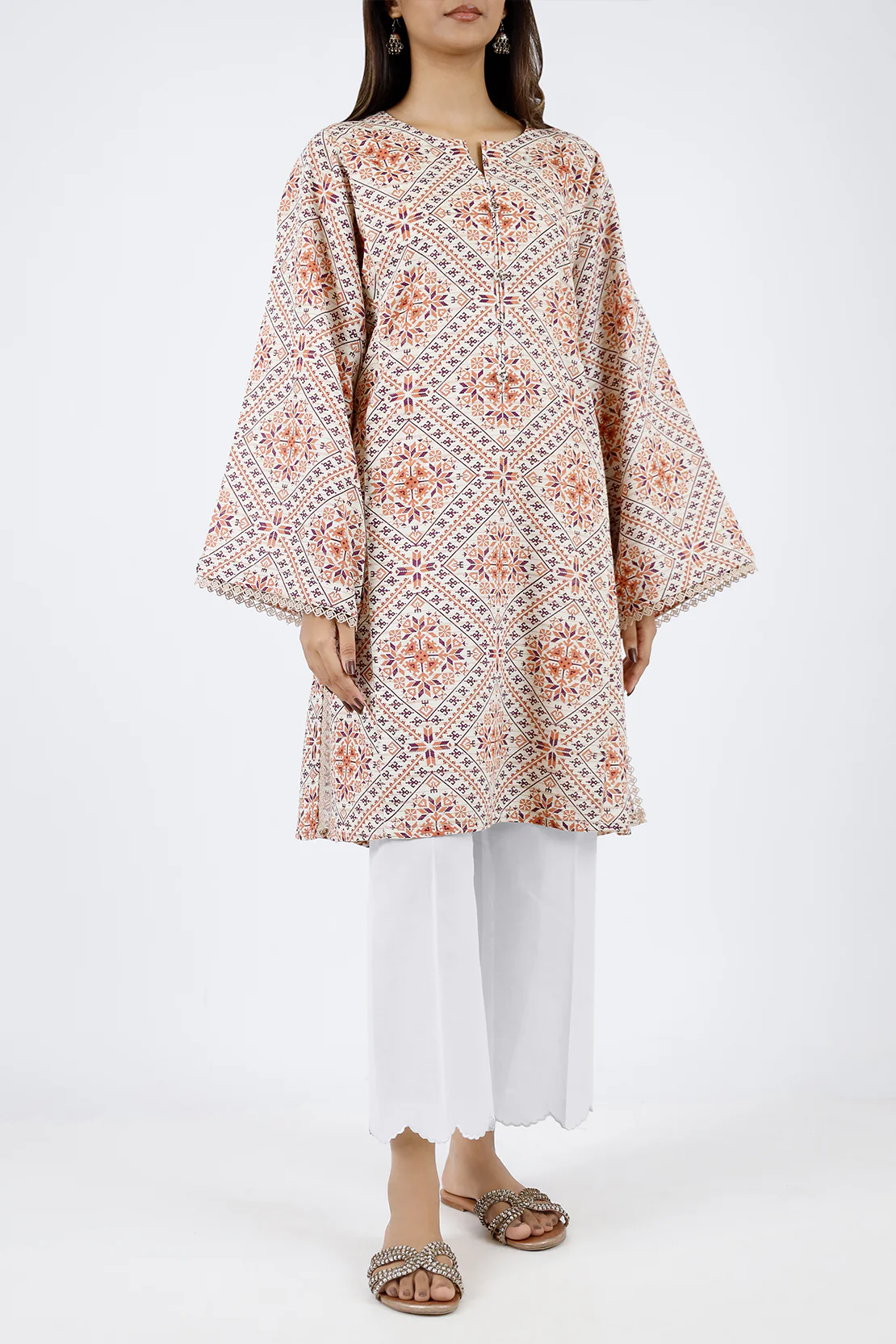 Unstitched Jacquard Khaddar 3 Piece - Image 6