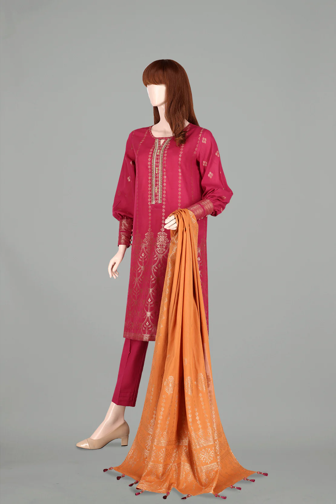 Unstitched Jacquard Lawn 3 Piece - Image 3