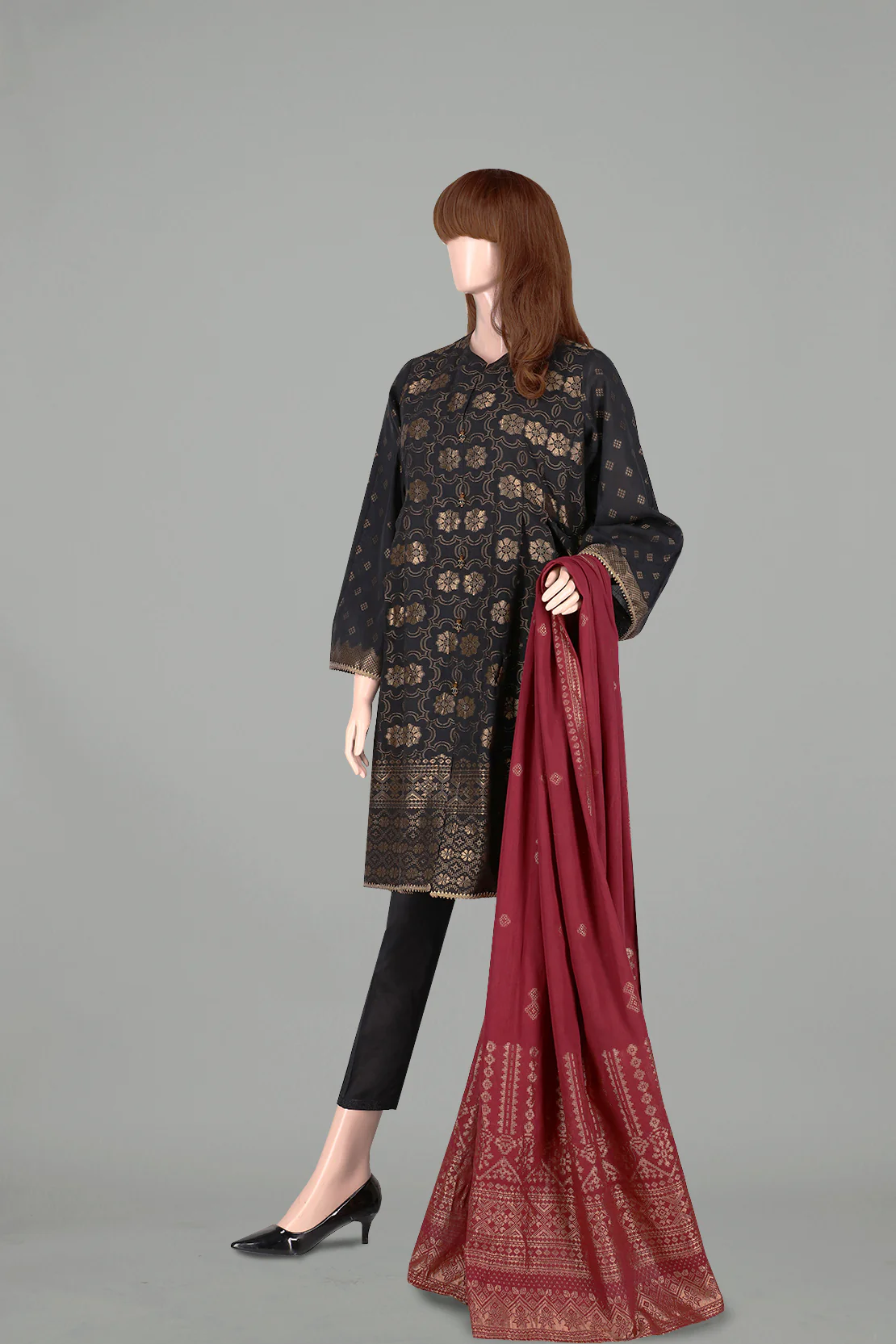 Unstitched Jacquard Lawn 3 Piece - Image 3