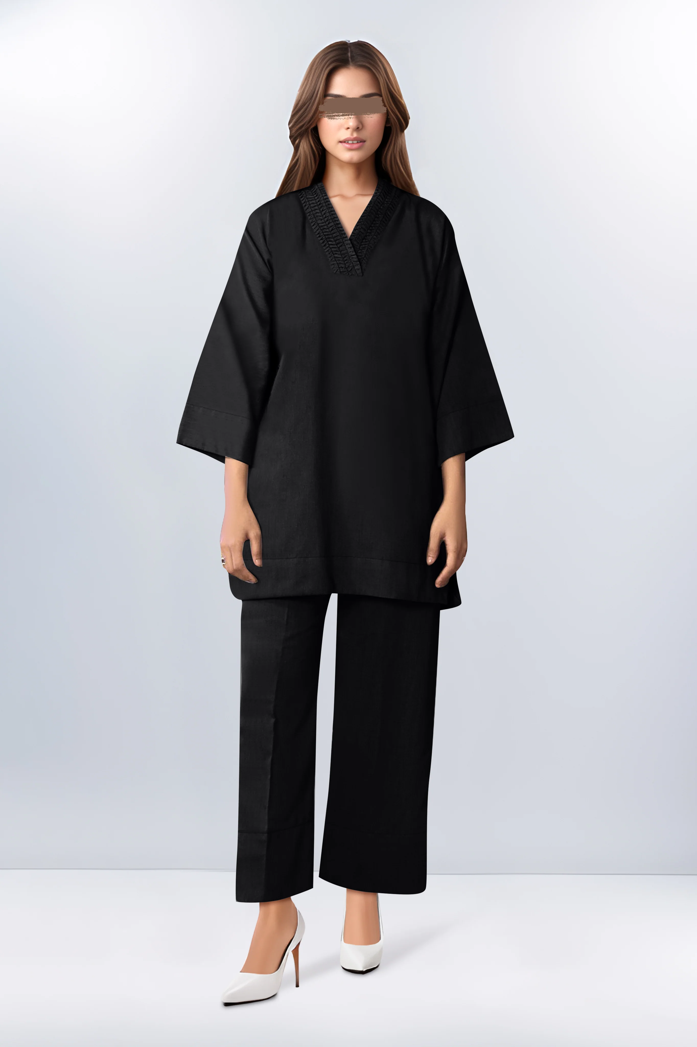 Unstitched Karandi Dyed Trouser Fabric