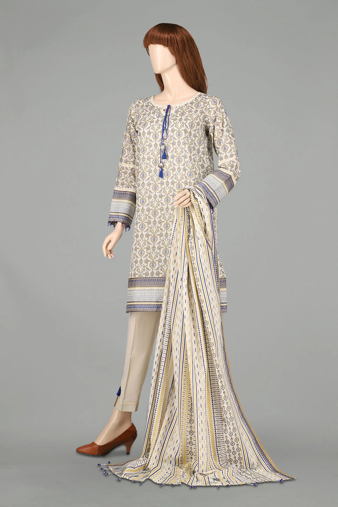 Unstitched Printed Lawn 3 Piece - Image 3