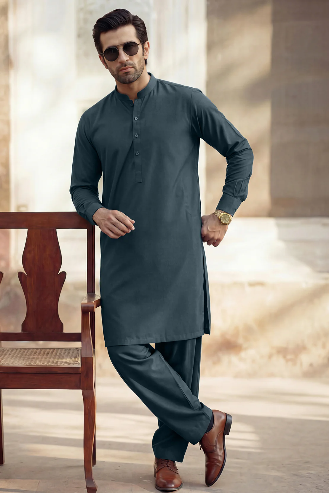 Unstitched Premium Blended Wear Suit - Image 29