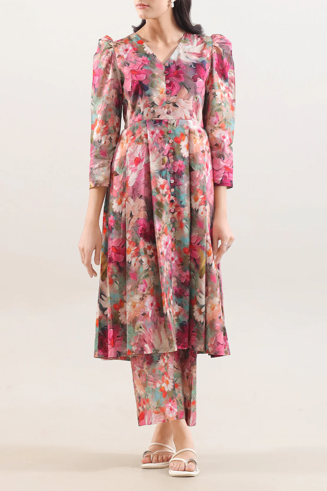 Unstitched Printed Royal Linen 2 Piece (Shirt/Trouser) - Image 2