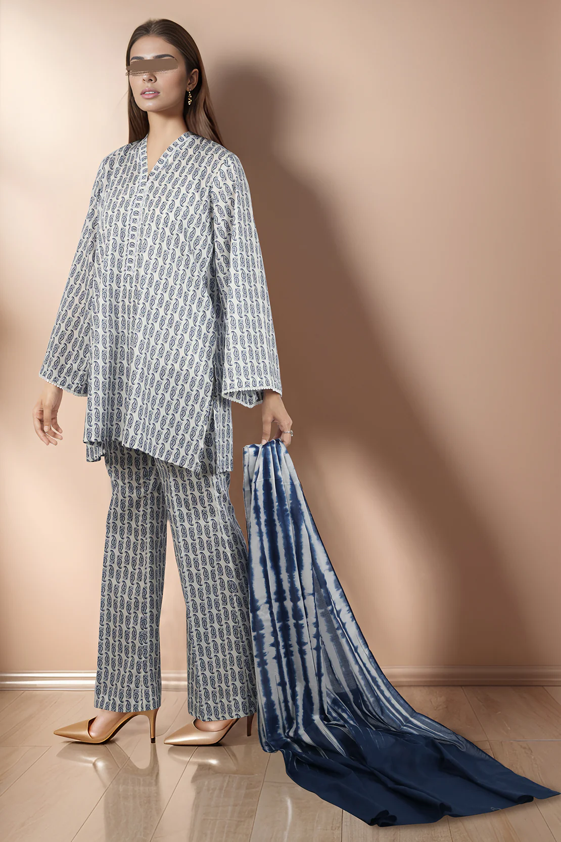 Unstitched Printed Cambric 3 Piece - Image 2