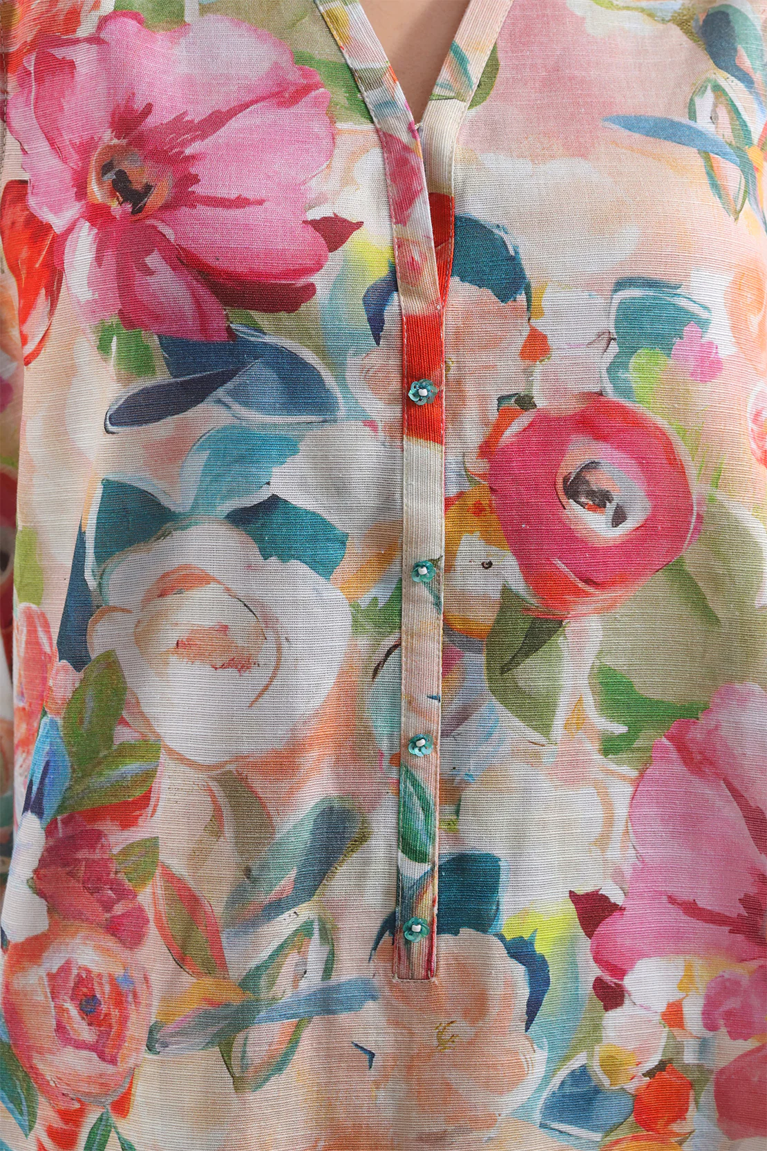 Unstitched Printed Warm Khaddar 3 Piece - Image 3