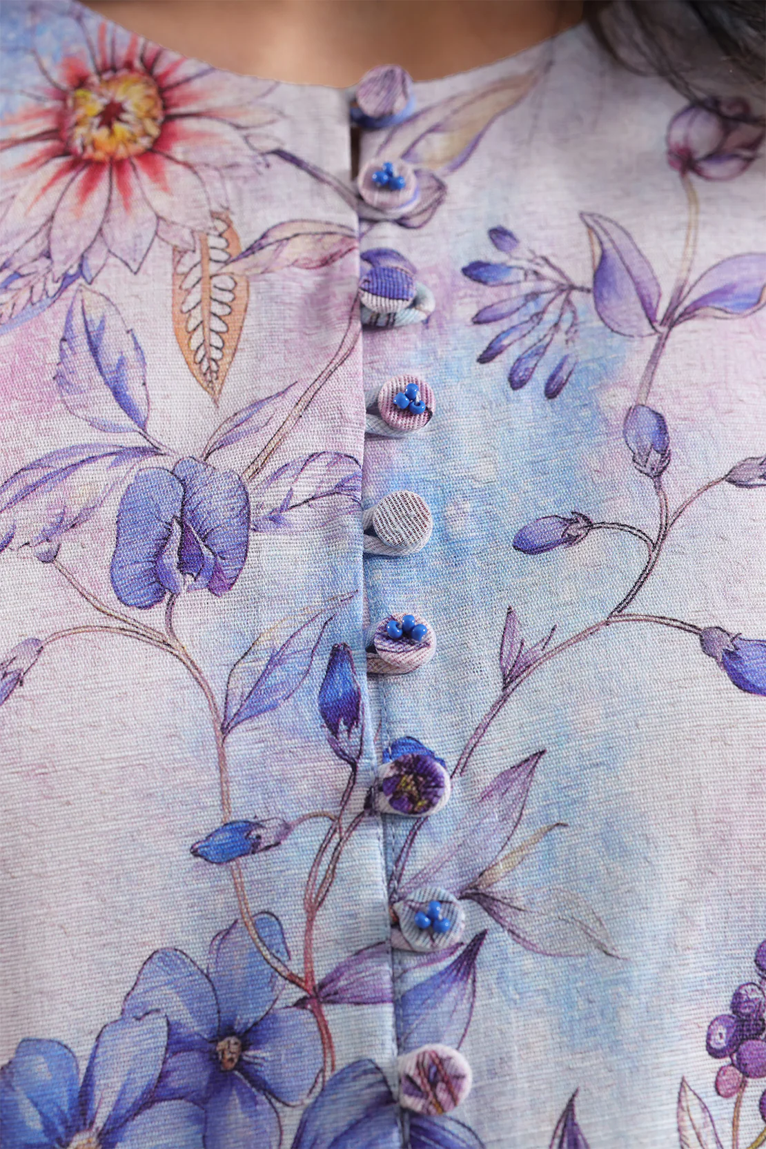 Unstitched Printed Cotton Khaddar 3 Piece - Image 3