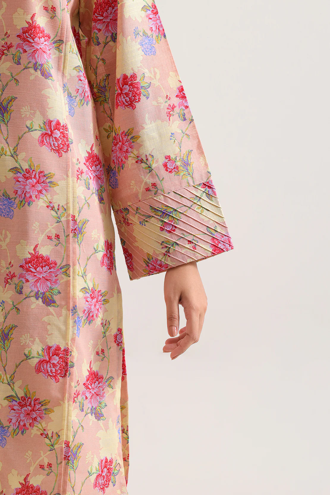 Unstitched Printed Warm Khaddar 3 Piece - Image 4