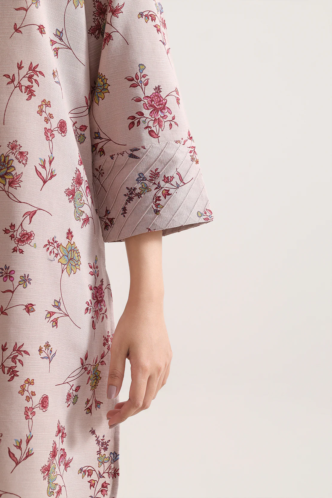 Unstitched Printed Warm Khaddar 3 Piece - Image 5